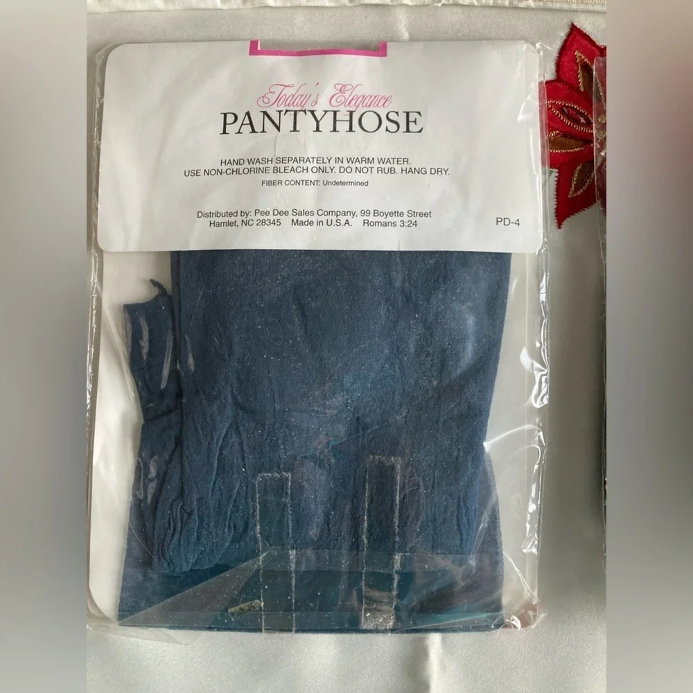 Vintage Lot Of Ladies Pantyhose Queen Size Navy Black Lt Beige Ivory